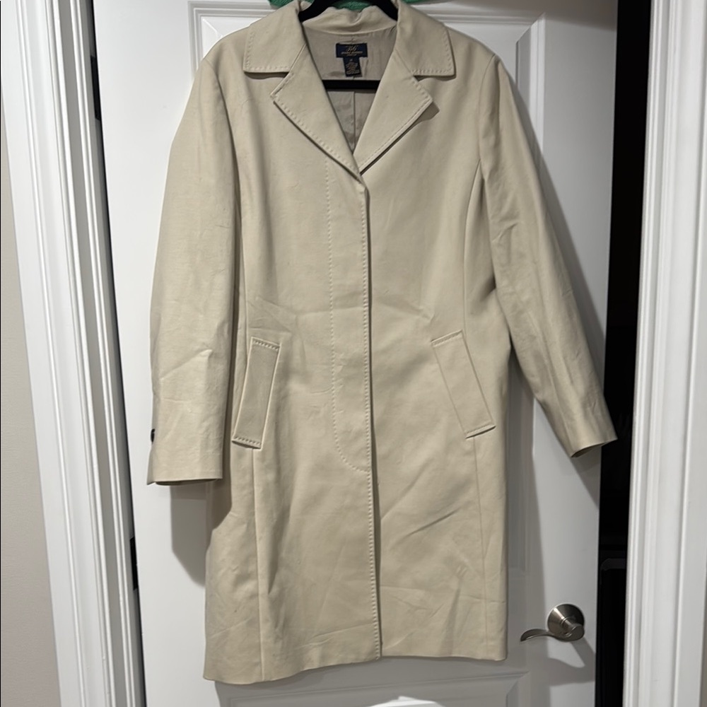 Brooks Brothers Classic Light Khaki Women's Car Coat NWOT